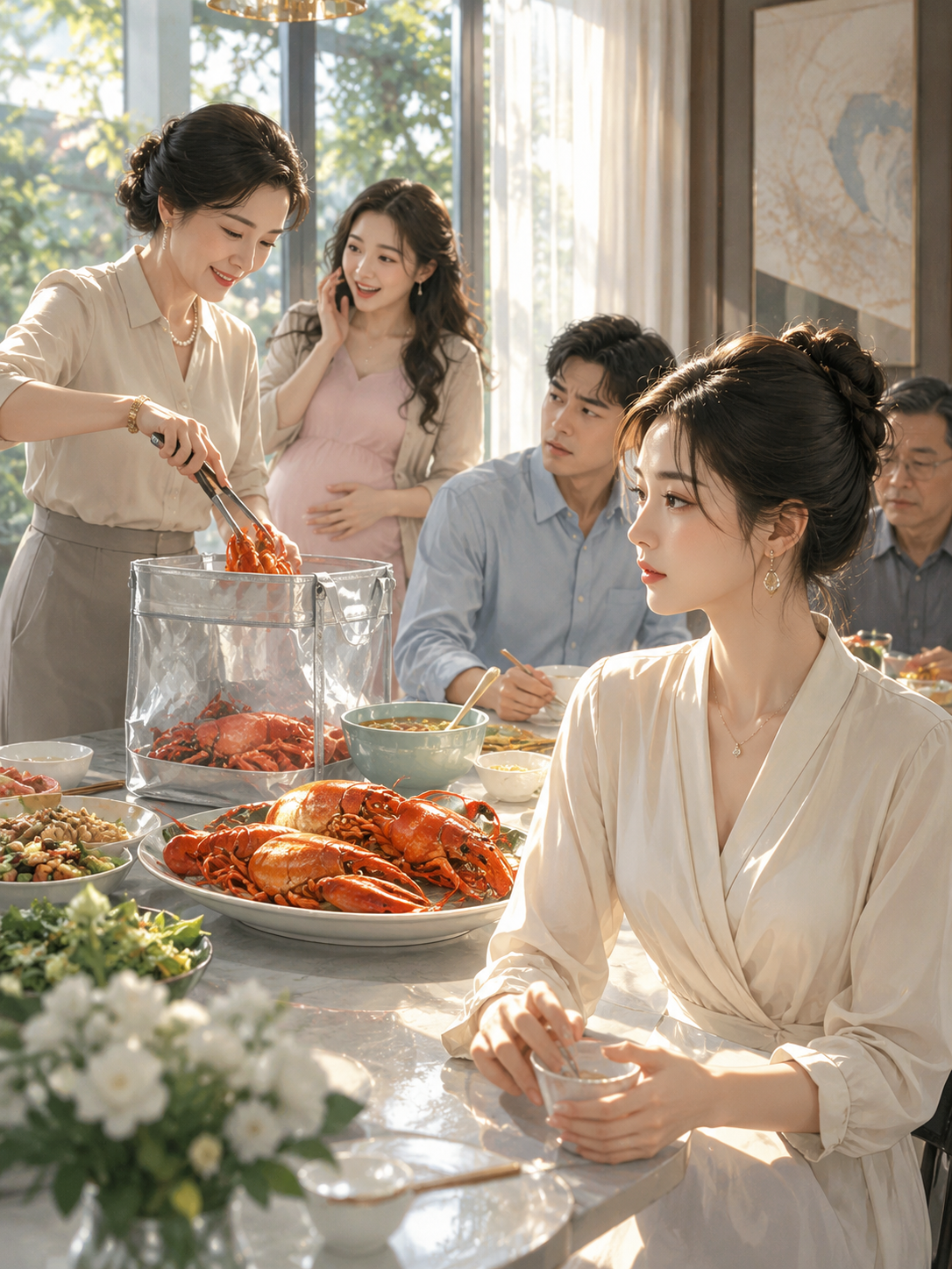 Bốn Con Tôm Hùm, Một Cuộc Hôn Nhân